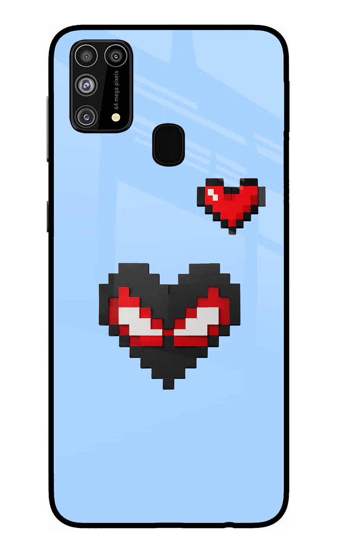 Peter Heart Samsung M31/F41 Glass Case