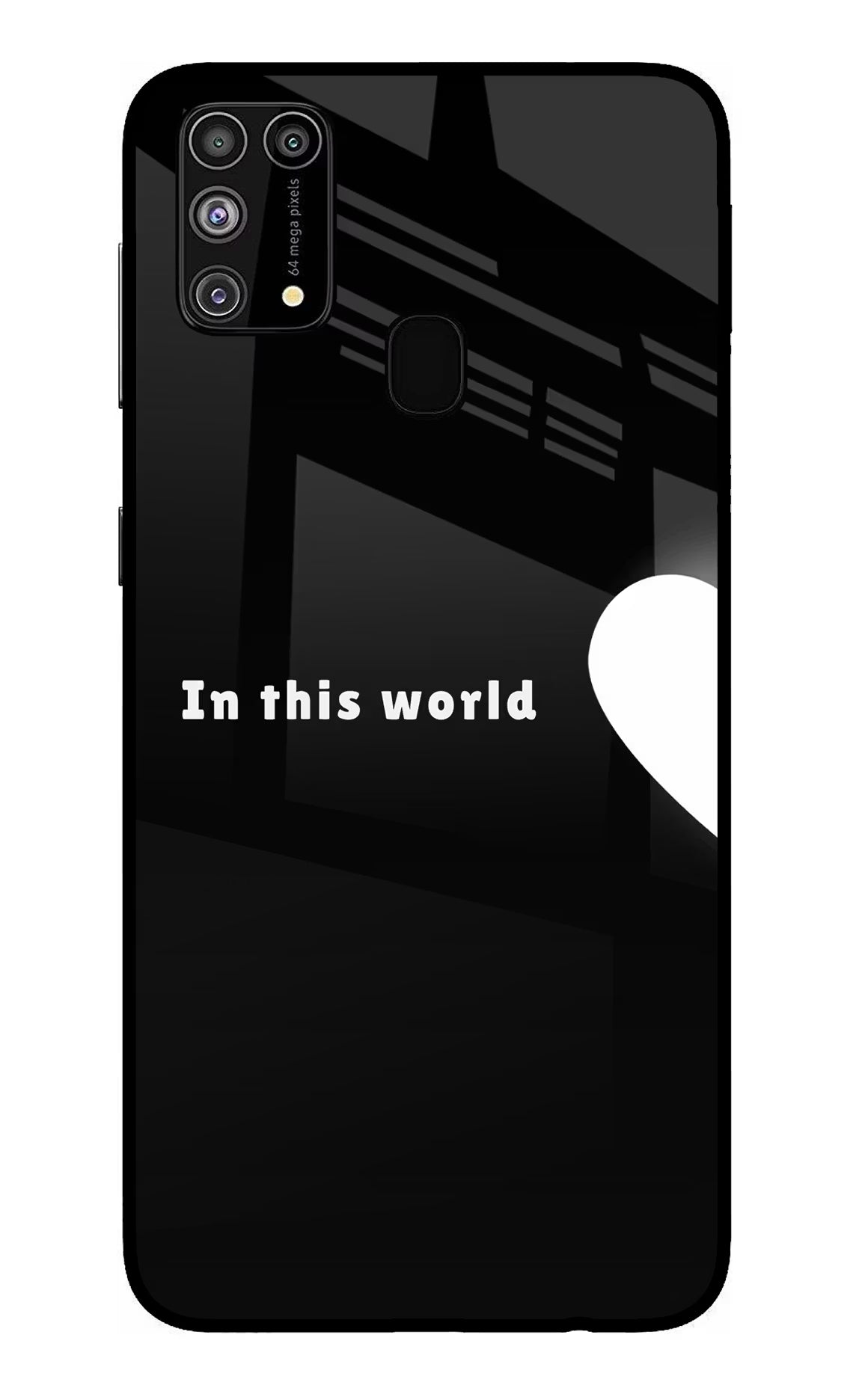 This World Samsung M31/F41 Glass Case