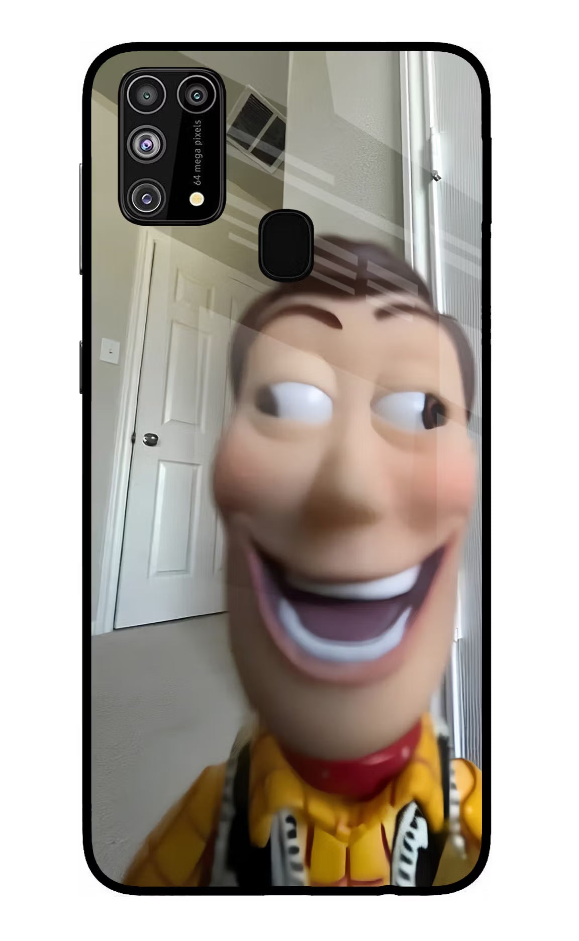 Side Eye Woody Samsung M31/F41 Glass Case