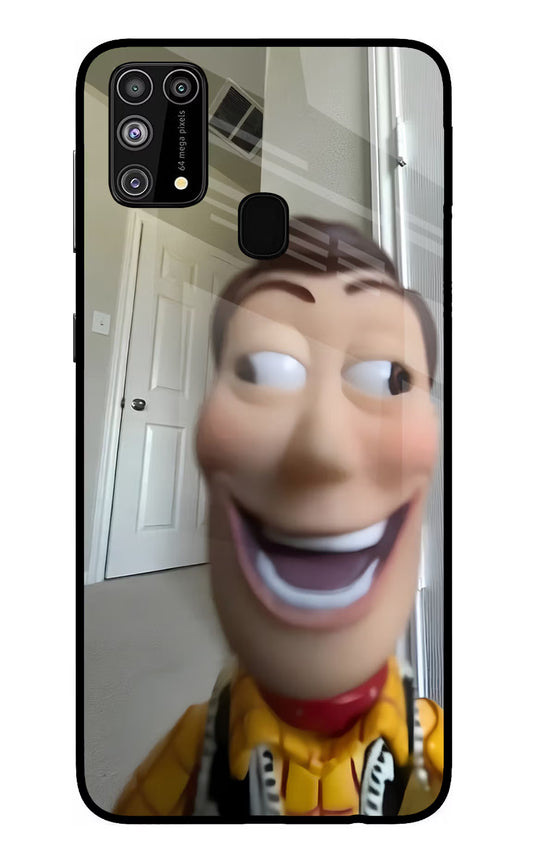 Side Eye Woody Samsung M31/F41 Glass Case