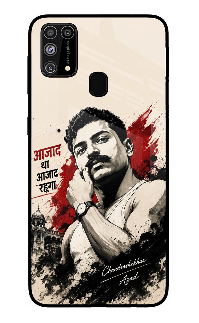 Chandrashekhar Azad Fearless Samsung M31/F41 Glass Case