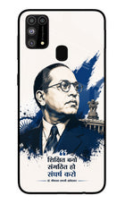 Dr. Ambedkar Visionary Samsung M31/F41 Glass Case
