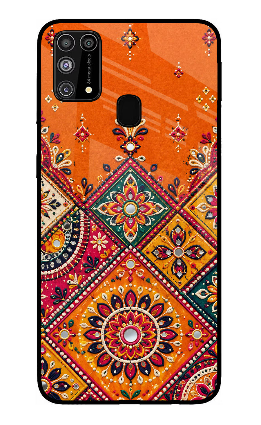 Kutch Glow Samsung M31/F41 Back Cover, Glass case