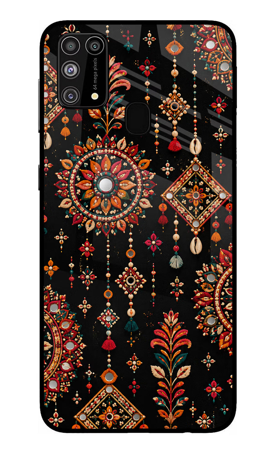 Boho Noir Samsung M31/F41 Back Cover, Glass case