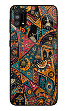 Folk Print Samsung M31/F41 Glass Case