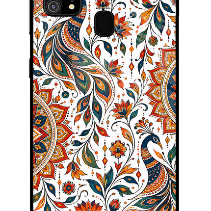 White Mayura Samsung M31/F41 Glass Case