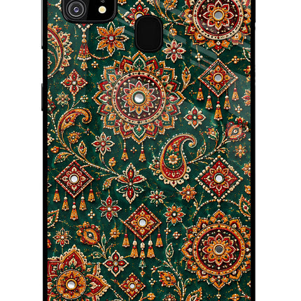 Green Pataka Samsung M31/F41 Glass Case