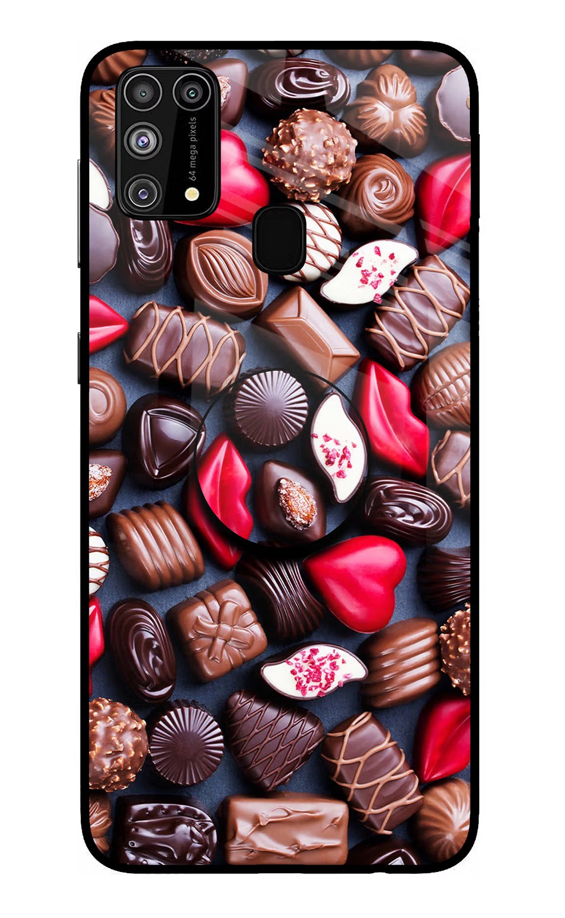 Chocolates Samsung M31/F41 Pop Case by Casekaro