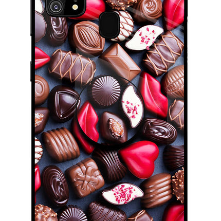 Chocolates Samsung M31/F41 Glass Case