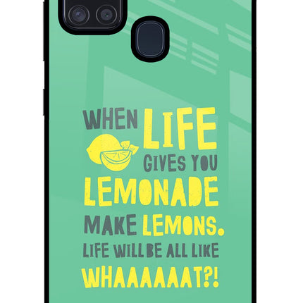 Quote Samsung A21s Glass Case