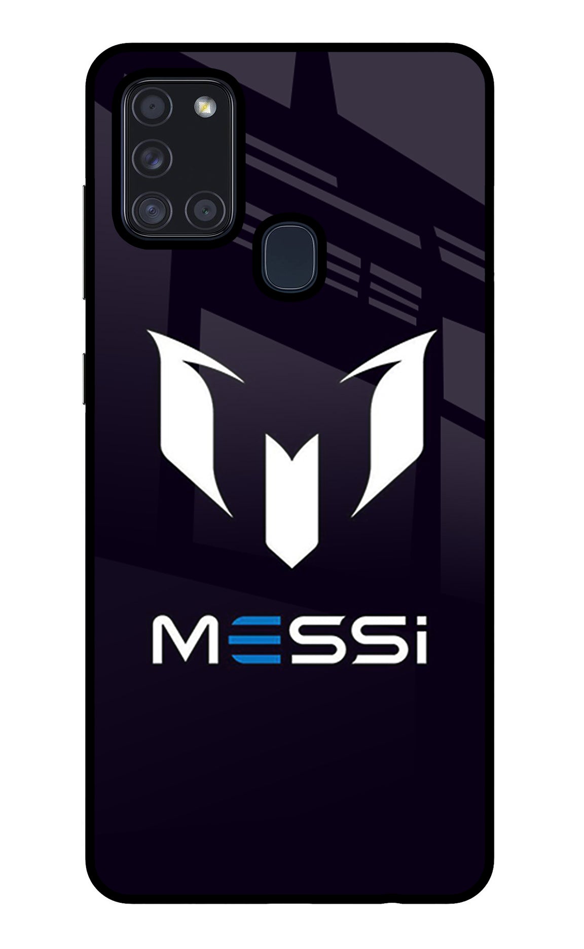 Messi Logo Samsung A21s Glass Case