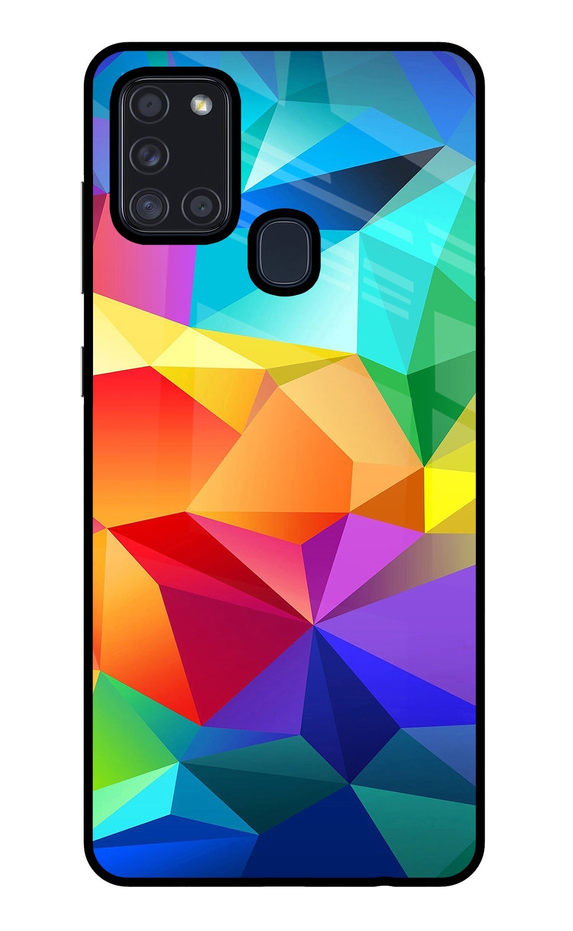 Abstract Pattern Samsung A21s Glass Case