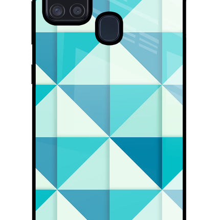Abstract Samsung A21s Glass Case