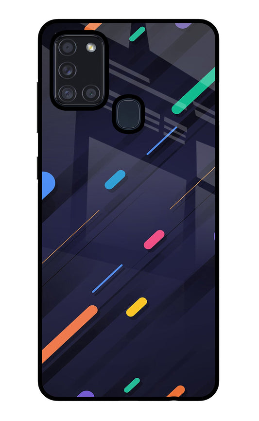 Abstract Design Samsung A21s Glass Case