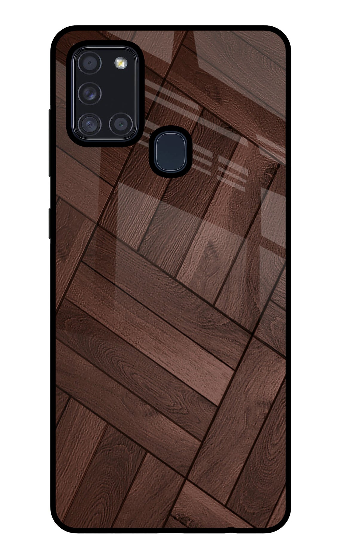 Wooden Texture Design Samsung A21s Back Cover