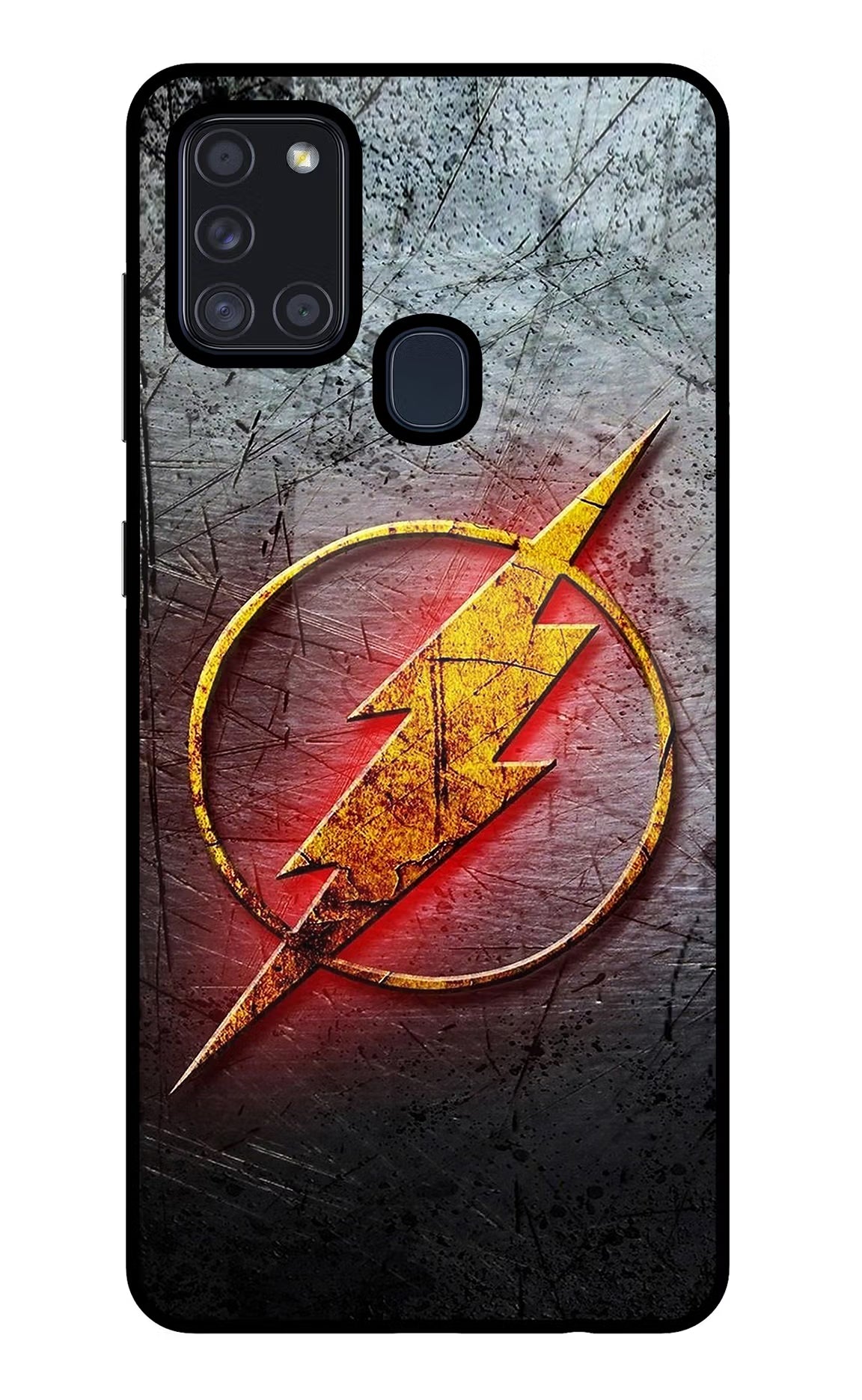 Flash Samsung A21s Glass Case Back Cover by Casekaro