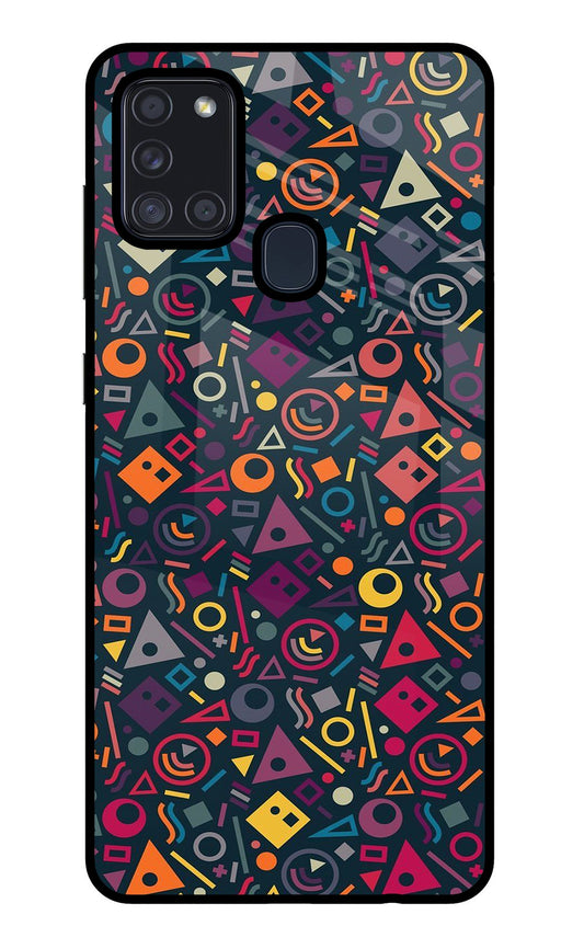 Geometric Abstract Samsung A21s Glass Case