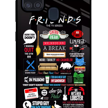 FRIENDS Samsung A21s Glass Case Back Cover by Casekaro