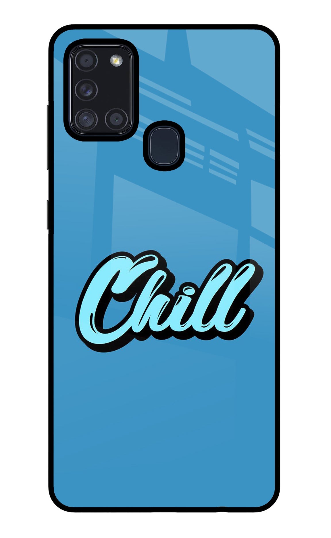 Chill Samsung A21s Glass Case