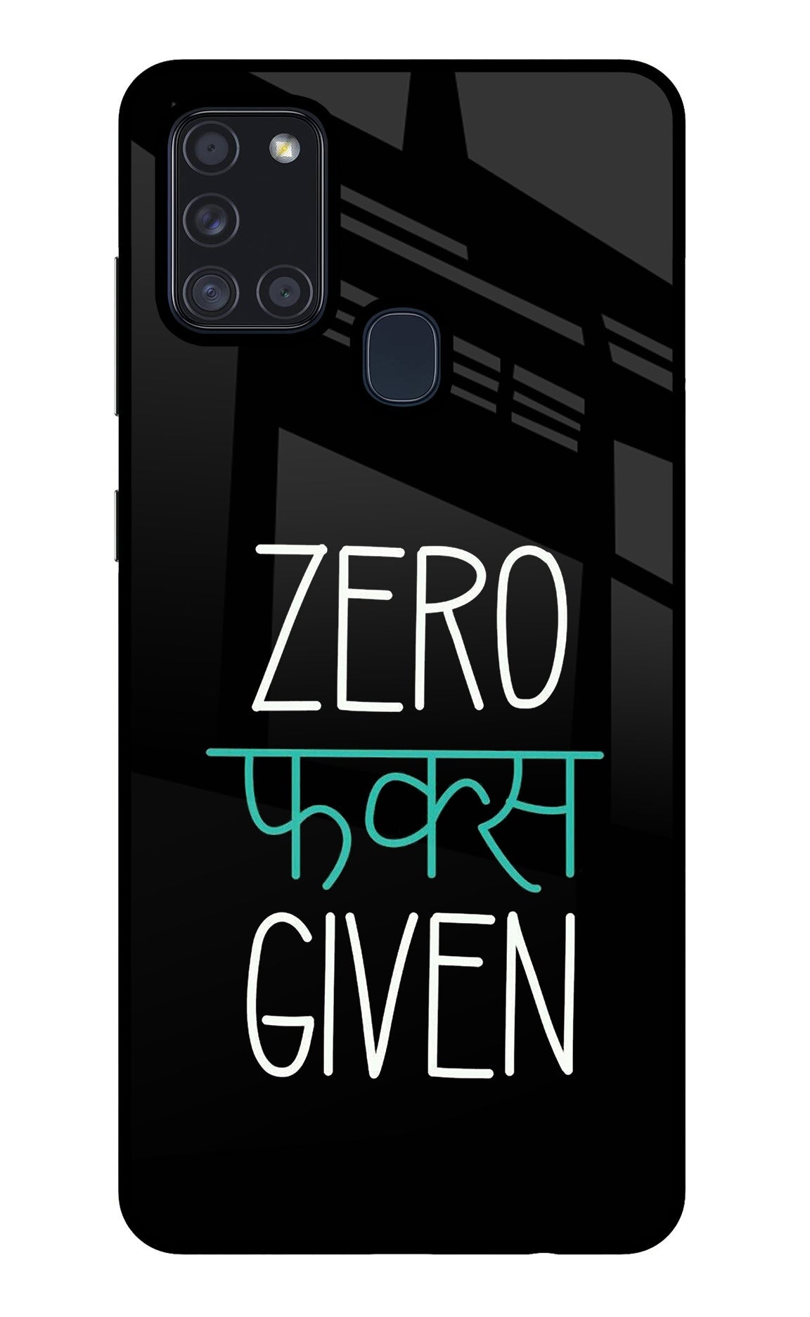 Zero Fucks Given Samsung A21s Back Cover