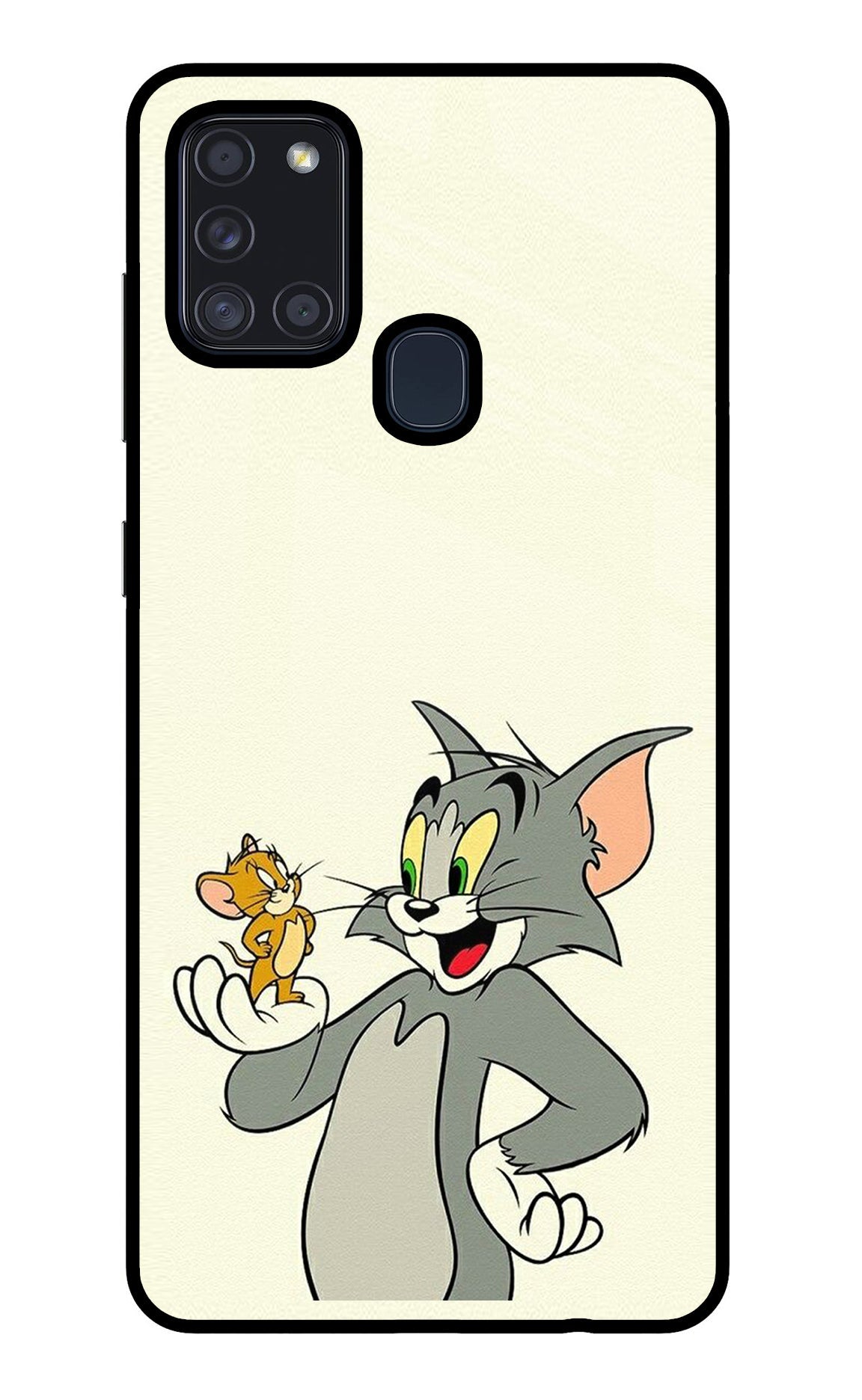 Tom & Jerry Samsung A21s Glass Case