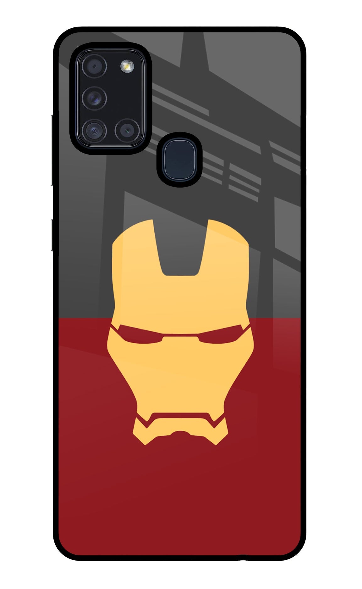 Ironman Samsung A21s Glass Case