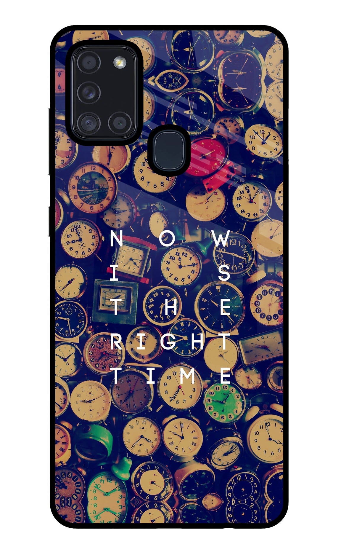 Now is the Right Time Quote Samsung A21s Back Cover