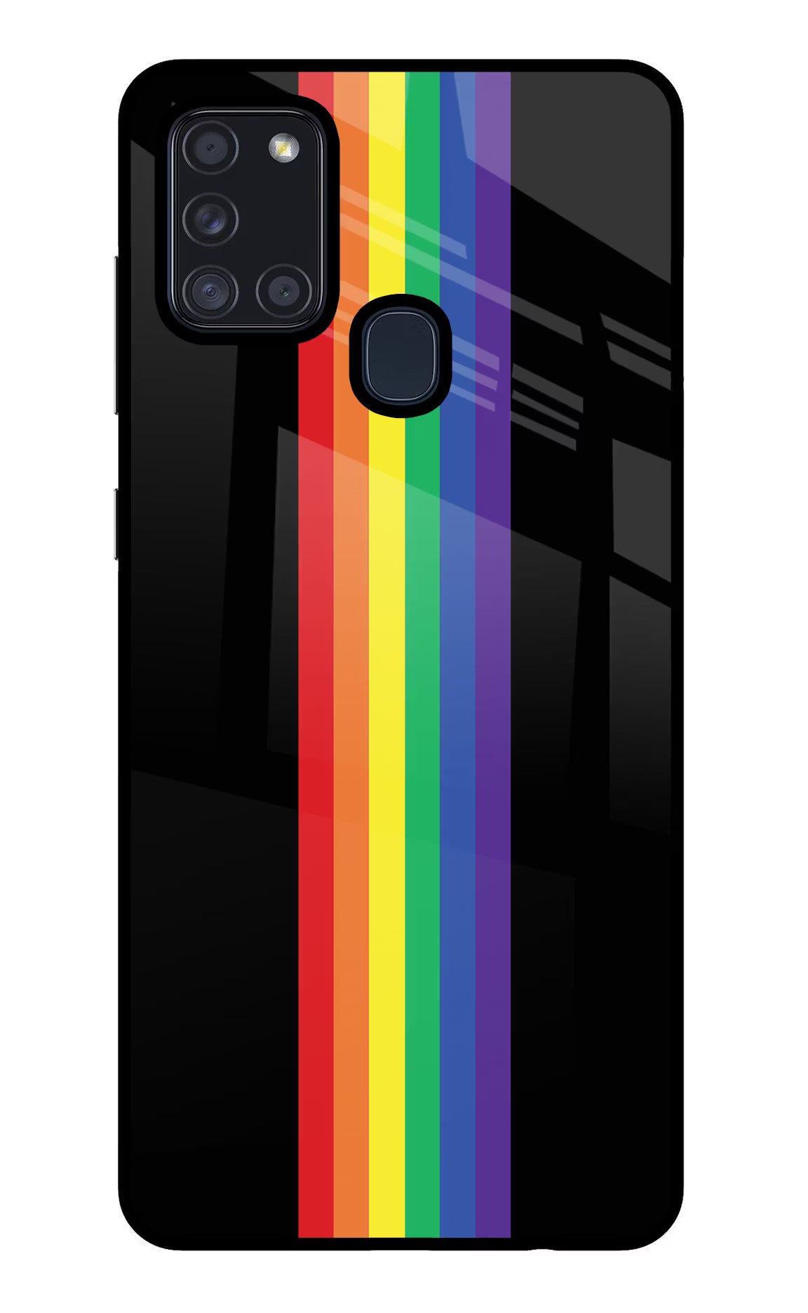 Pride Samsung A21s Glass Case Back Cover by Casekaro