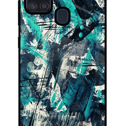 Artwork Samsung A21s Glass Case