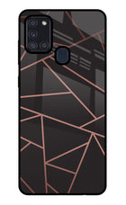 Geometric Pattern Samsung A21s Glass Case