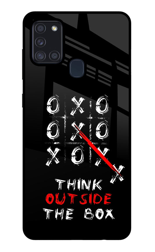 Think out of the BOX Samsung A21s Glass Case