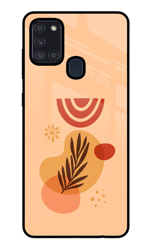 Bohemian Style Samsung A21s Glass Case