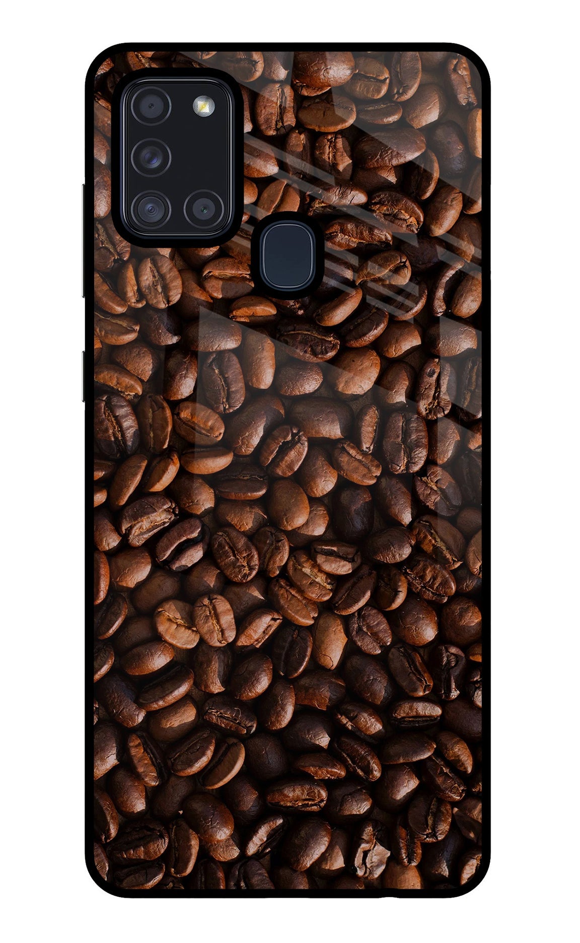 Coffee Beans Samsung A21s Glass Case