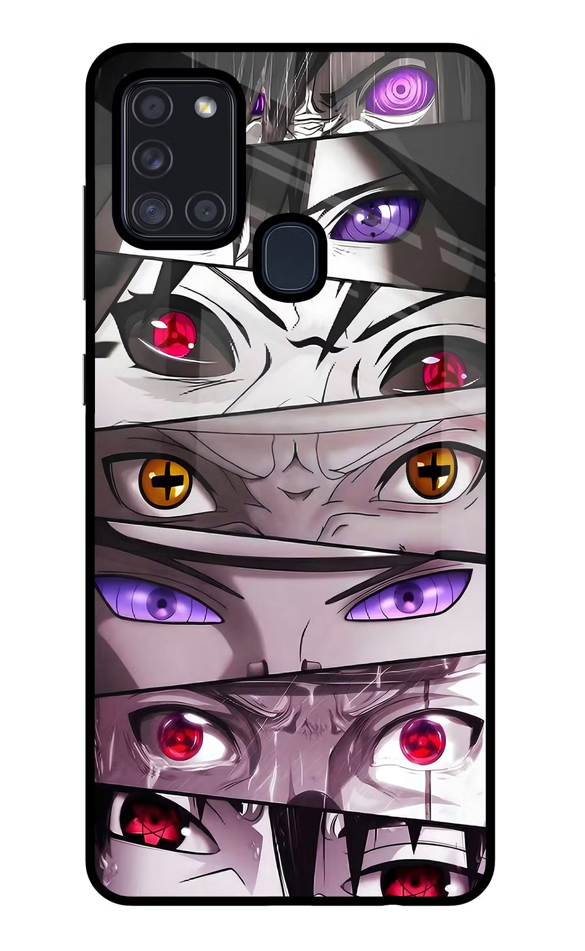 Naruto Anime Samsung A21s Glass Case Back Cover by Casekaro