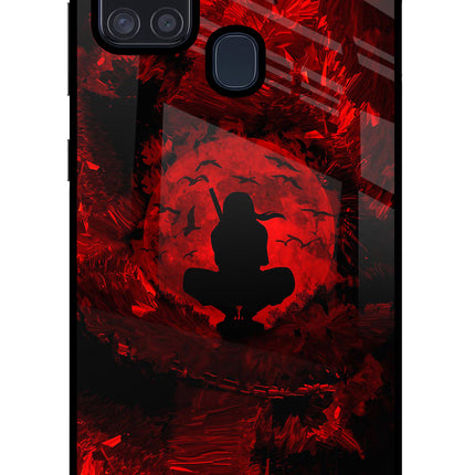 Itachi Uchiha Samsung A21s Glass Case Back Cover by Casekaro