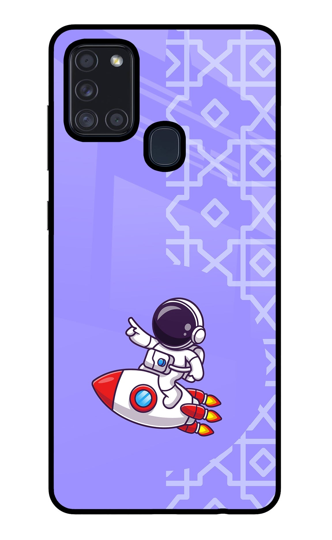 Cute Astronaut Samsung A21s Back Cover