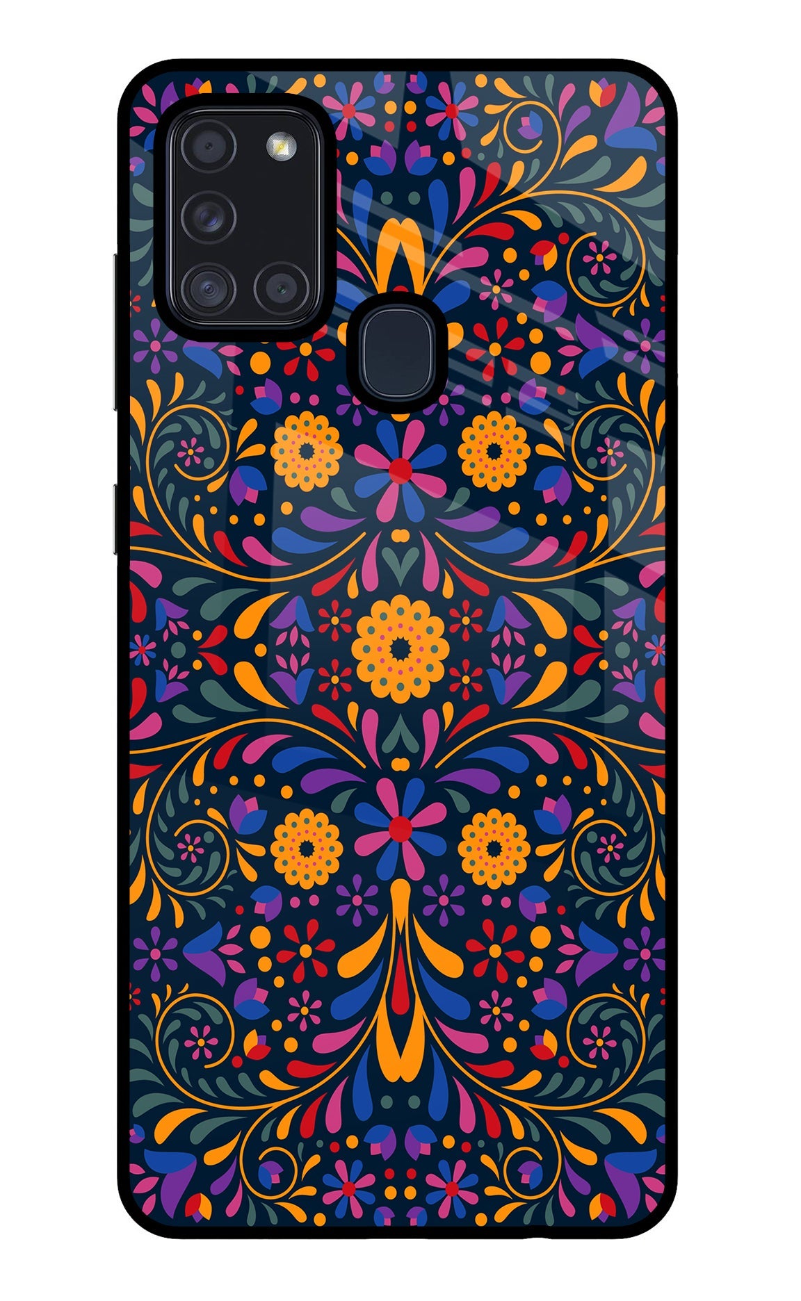 Mexican Art Samsung A21s Glass Case