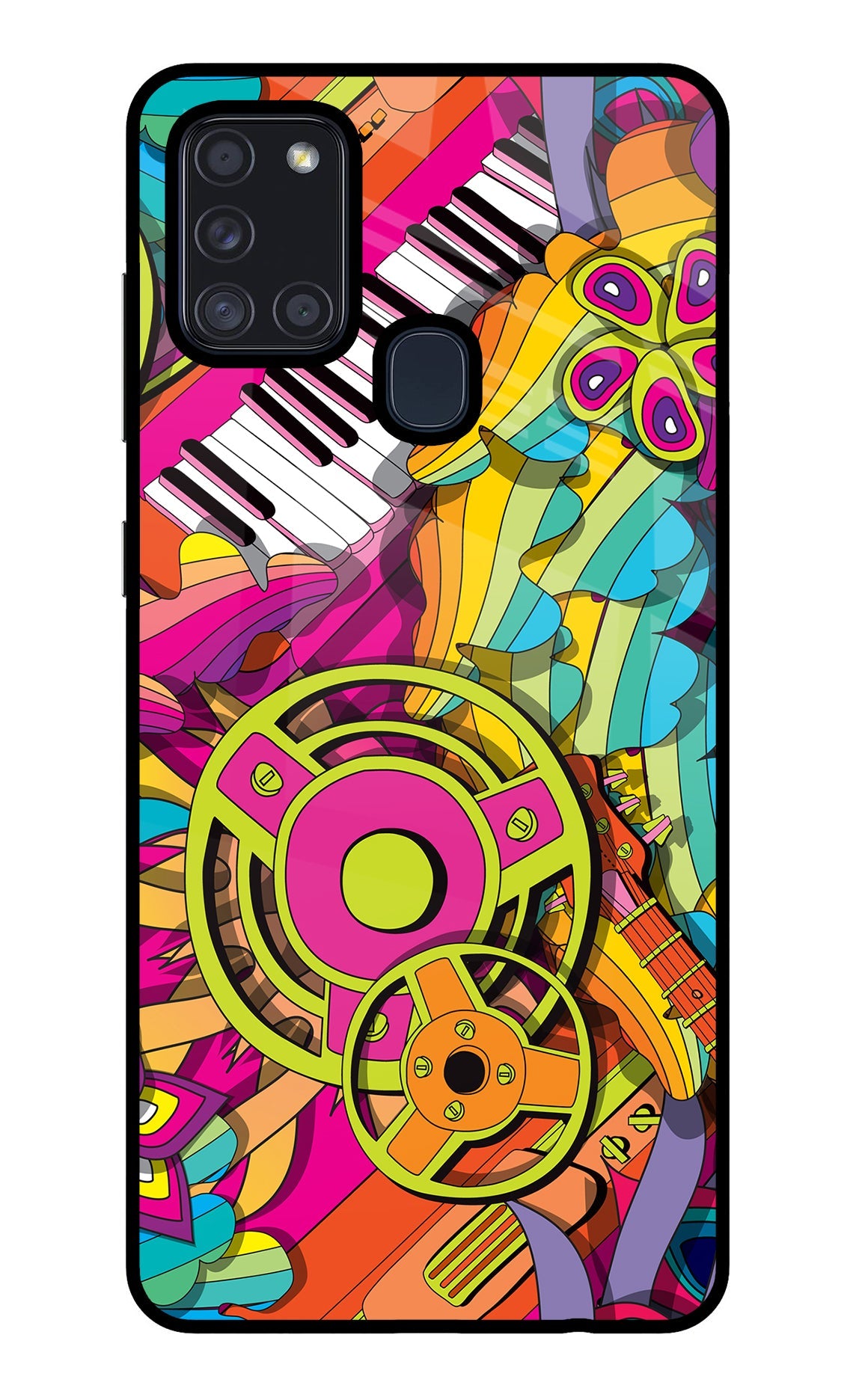 Music Doodle Samsung A21s Back Cover