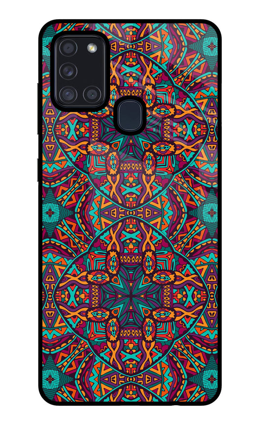 Colour Mandala Samsung A21s Glass Case