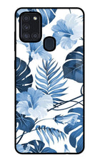 Fabric Art Samsung A21s Glass Case