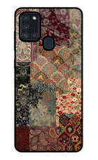 Desi Print Samsung A21s Glass Case
