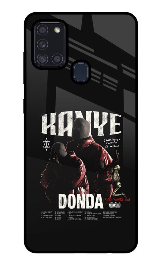 Donda Kanye West Samsung A21s Glass Case