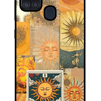 Sun Samsung A21s Glass Case