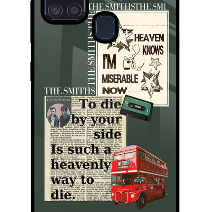 The Smiths Samsung A21s Glass Case