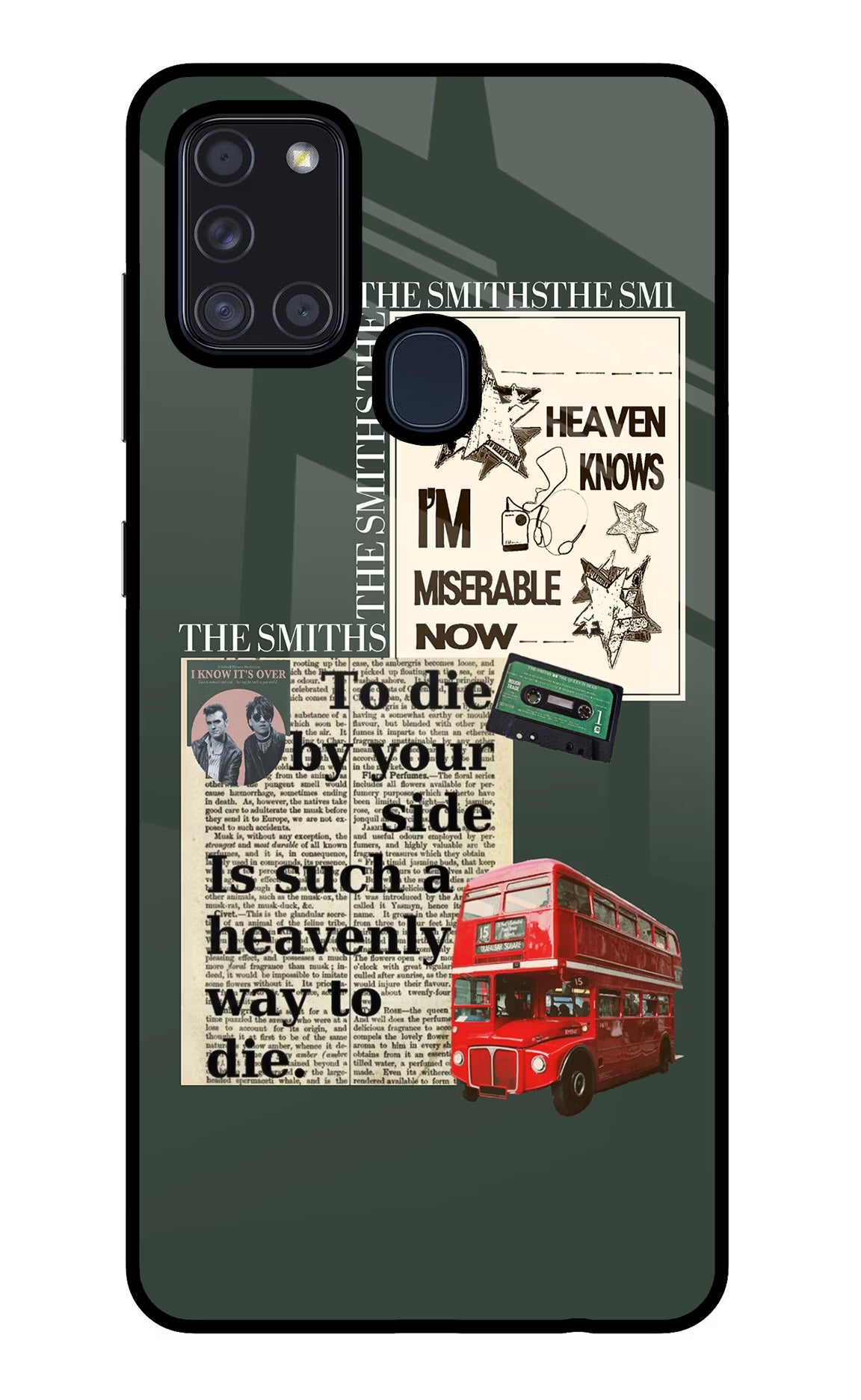 The Smiths Samsung A21s Glass Case Back Cover by Casekaro