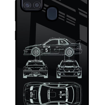 WRC'99 Samsung A21s Glass Case
