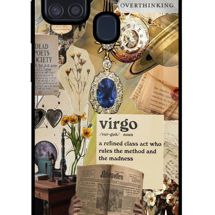 Virgo Zodiac Samsung A21s Glass Case