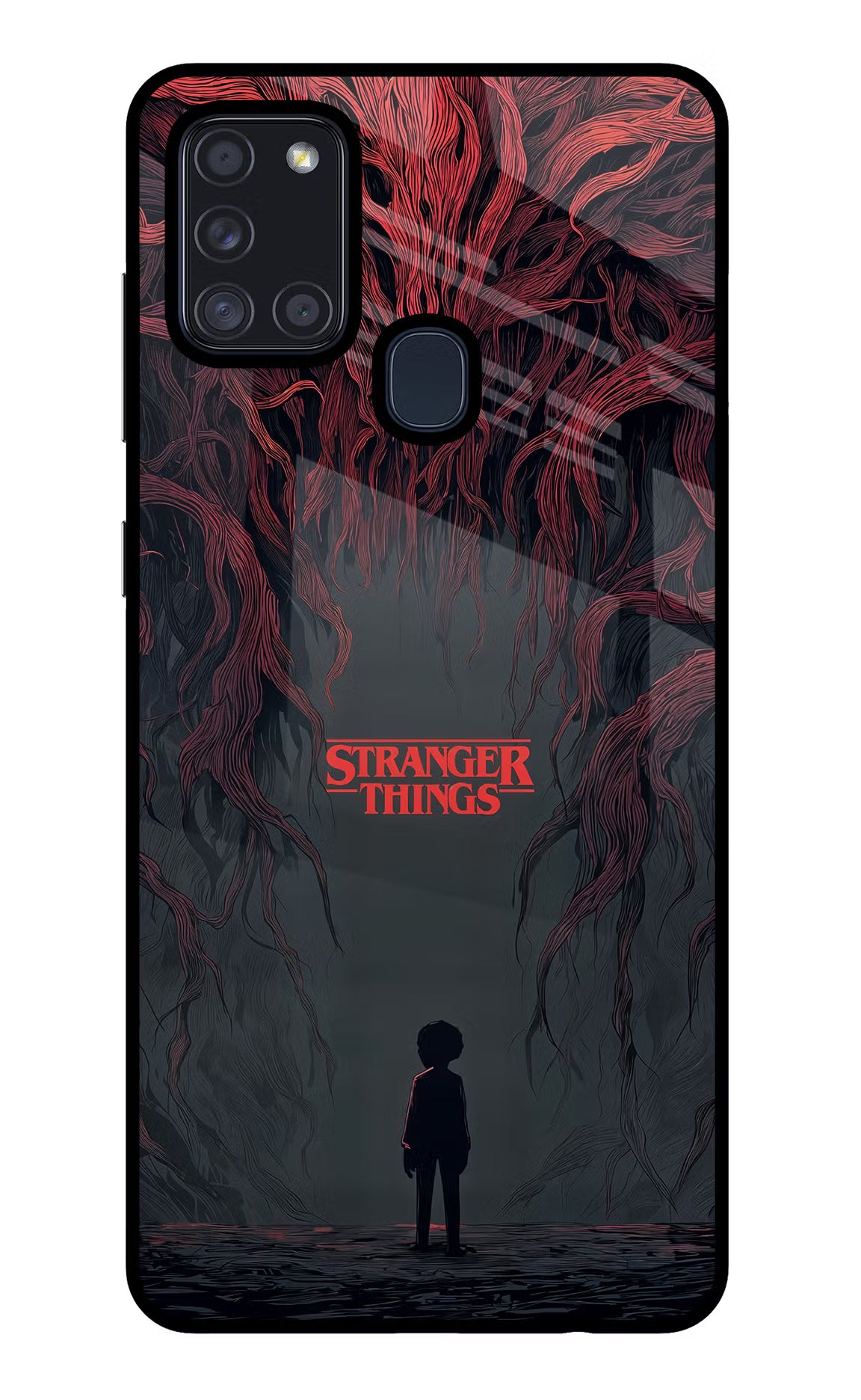 Ordinary Things Dark Side Samsung A21s Glass Case Back Cover by Casekaro