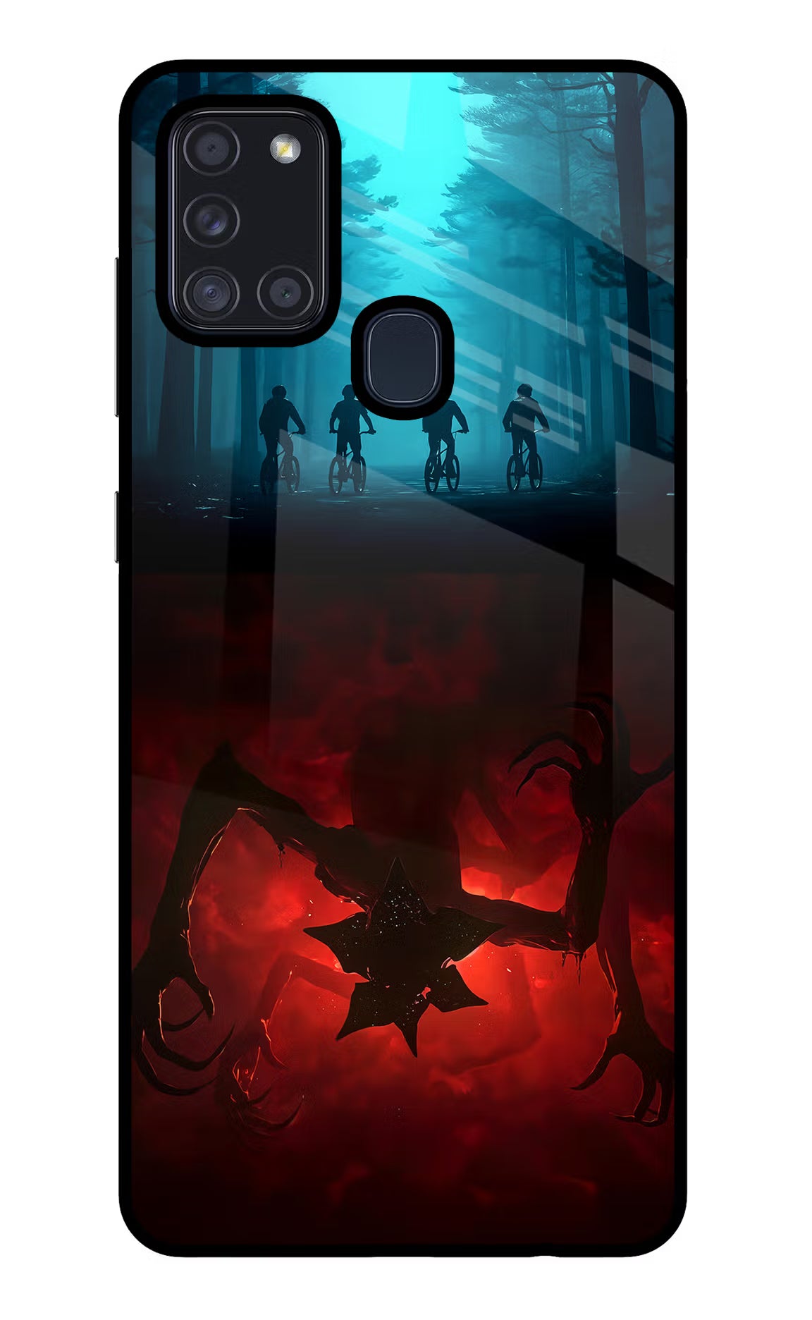 Ordinary Things Downside Up Samsung A21s Glass Case Back Cover by Casekaro