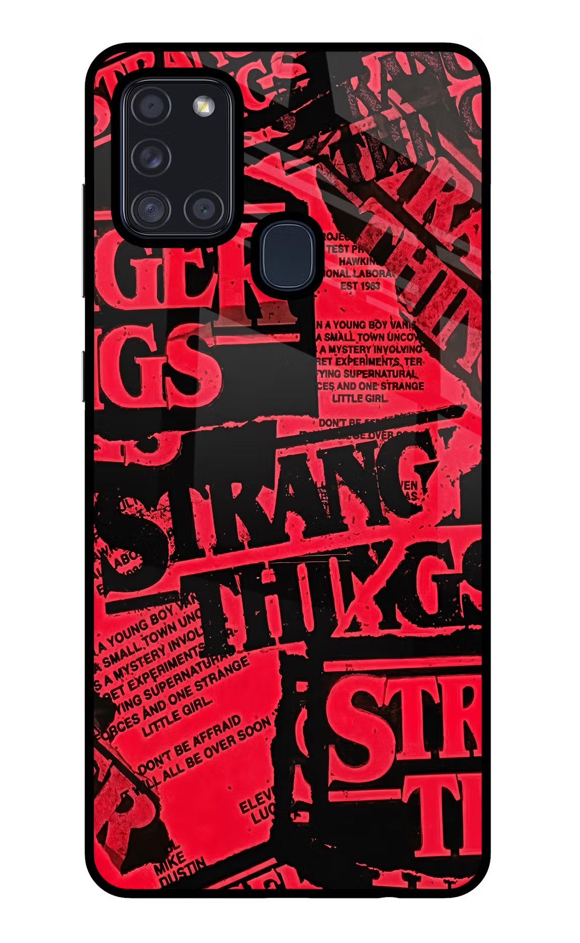 Ordinary Things Samsung A21s Glass Case Back Cover by Casekaro